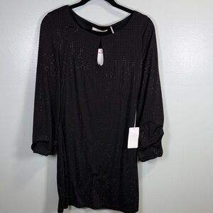Lovemarks Chic Black Dress with Sparkle Accents Sz Small‎ NWT